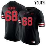 Youth Ohio State Buckeyes #68 Ryan Jacoby Blackout Nike NCAA College Football Jersey Summer IRD7344ZR